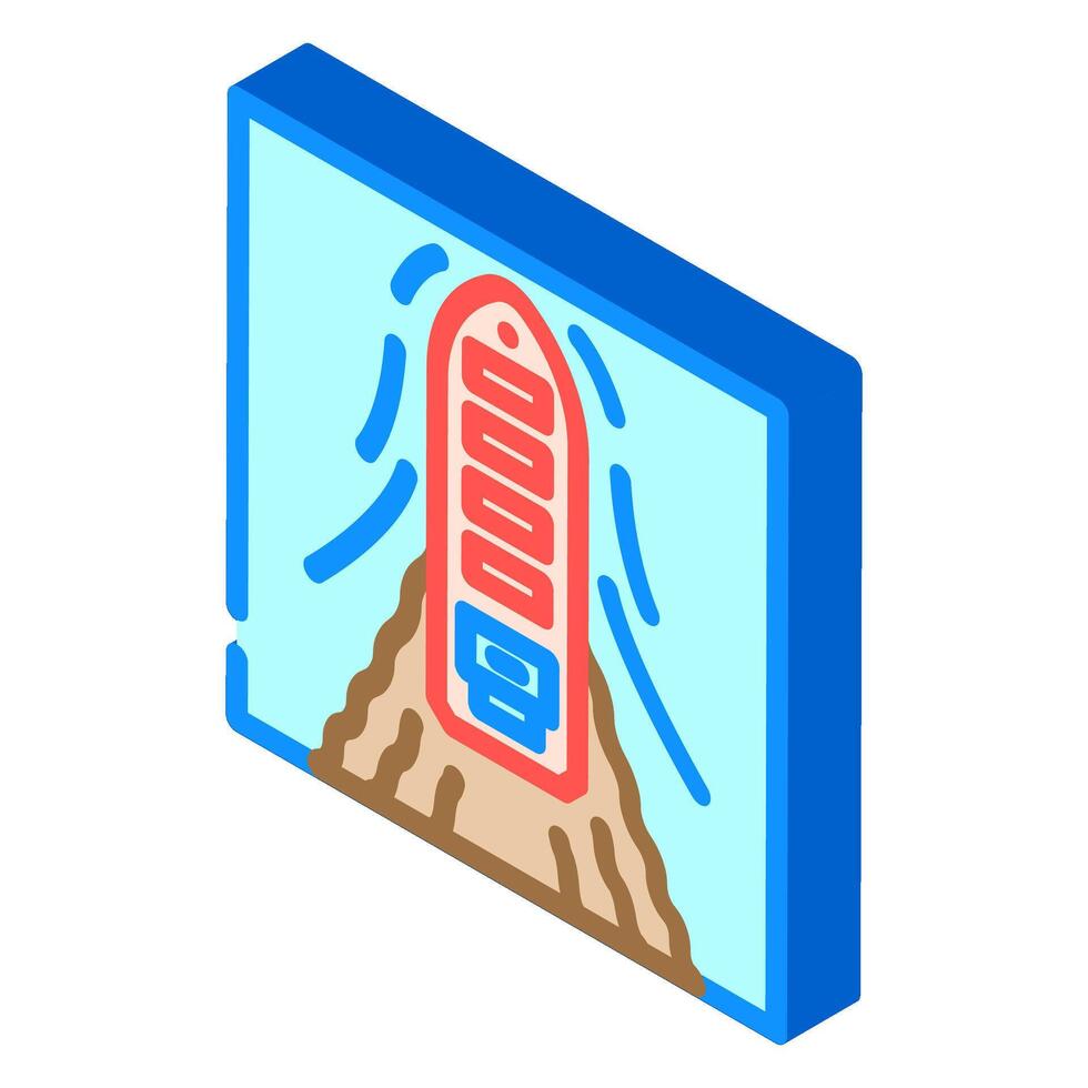 tanker leaking sea isometric icon illustration vector