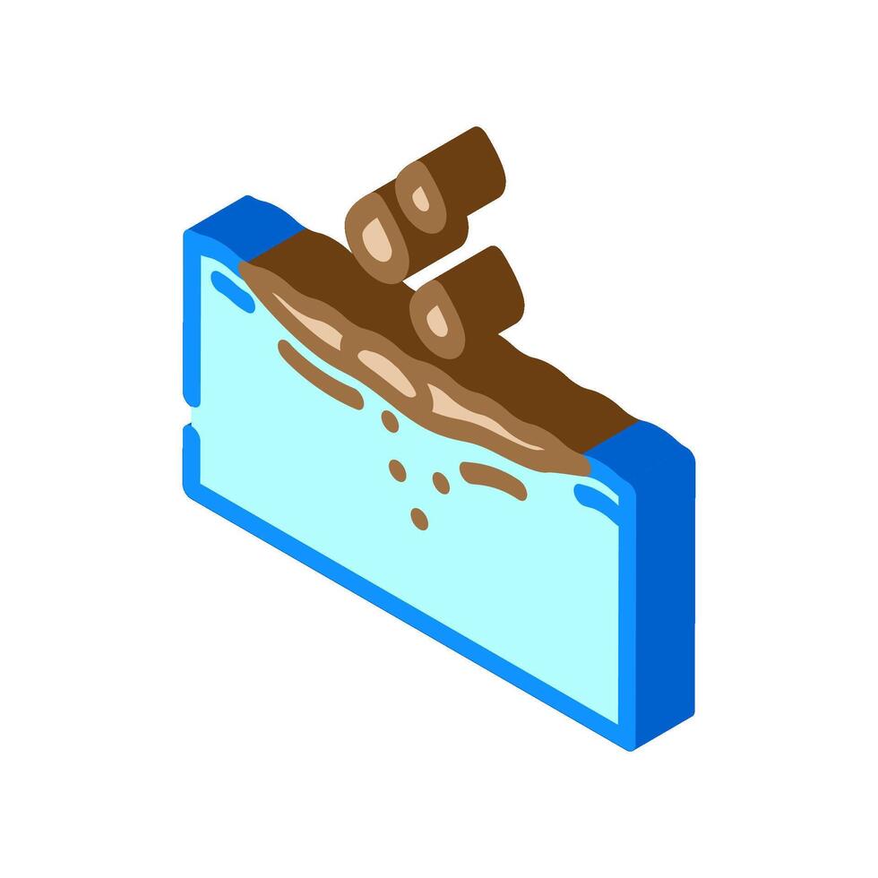 droplets water isometric icon illustration vector