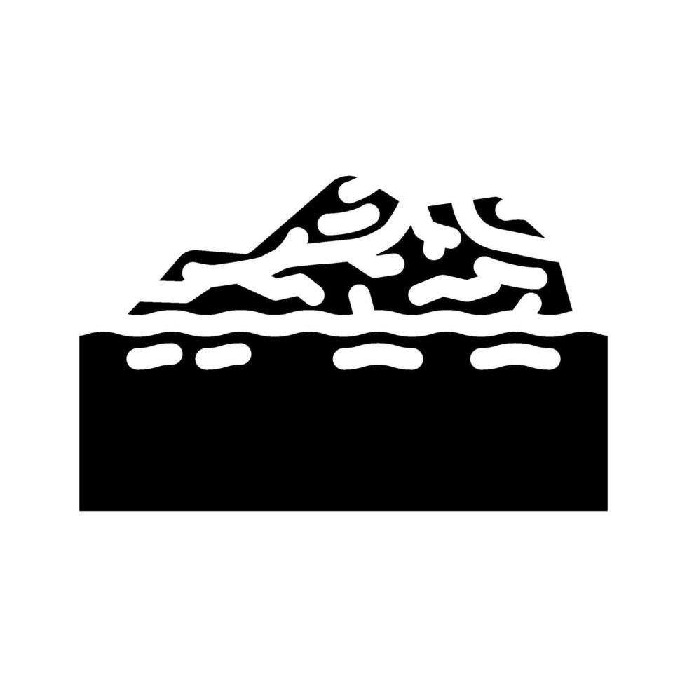 stains rocks water glyph icon illustration vector