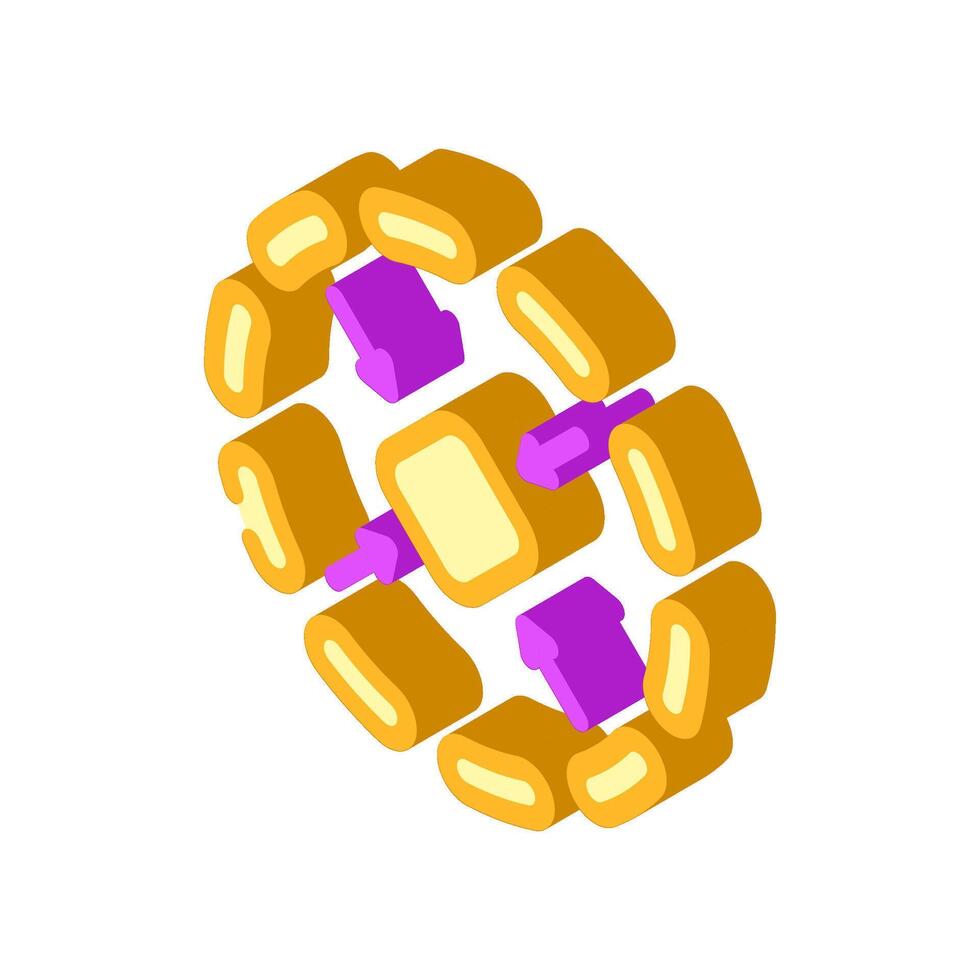 portable size isometric icon illustration vector