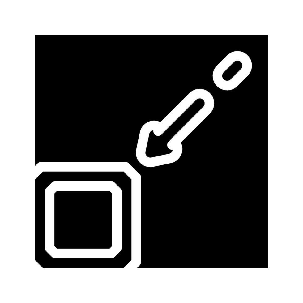 compact design for storage glyph icon illustration vector