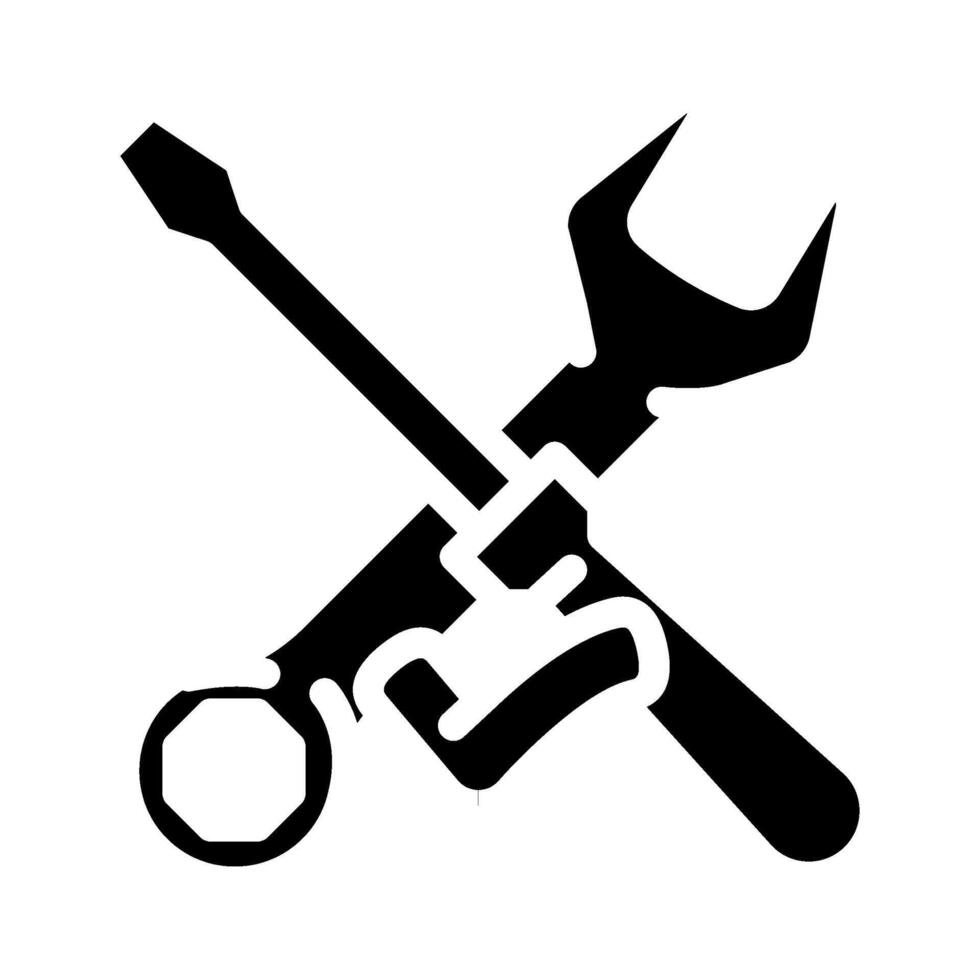 pre assembled glyph icon symbol vector