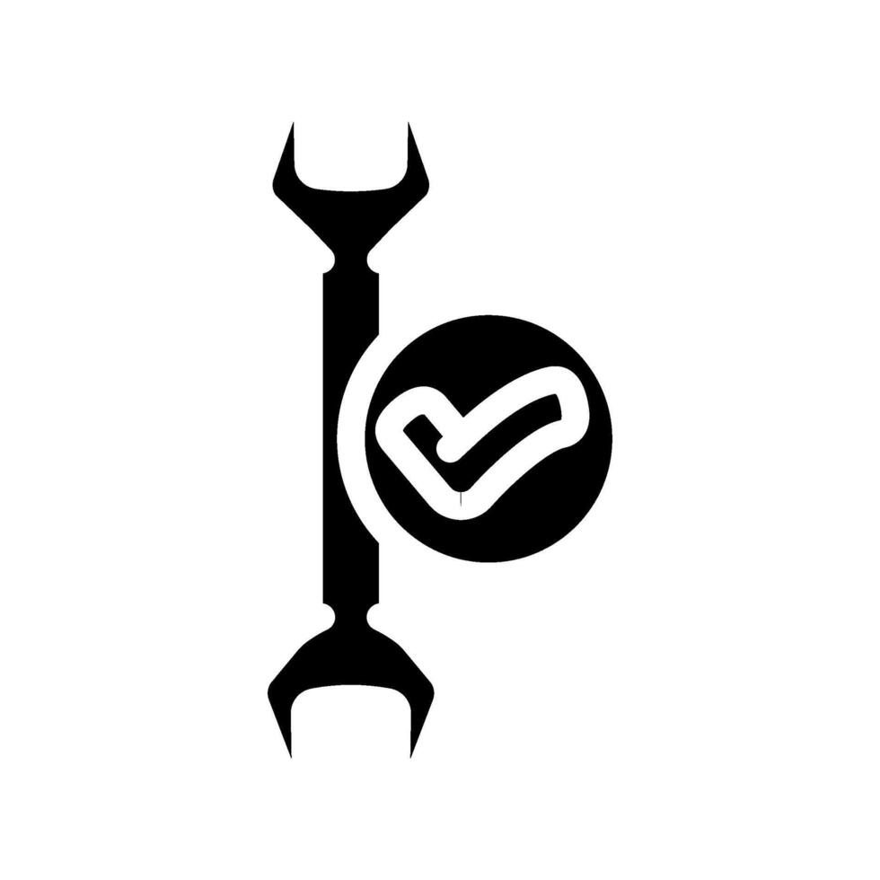 pre assembled glyph icon illustration vector