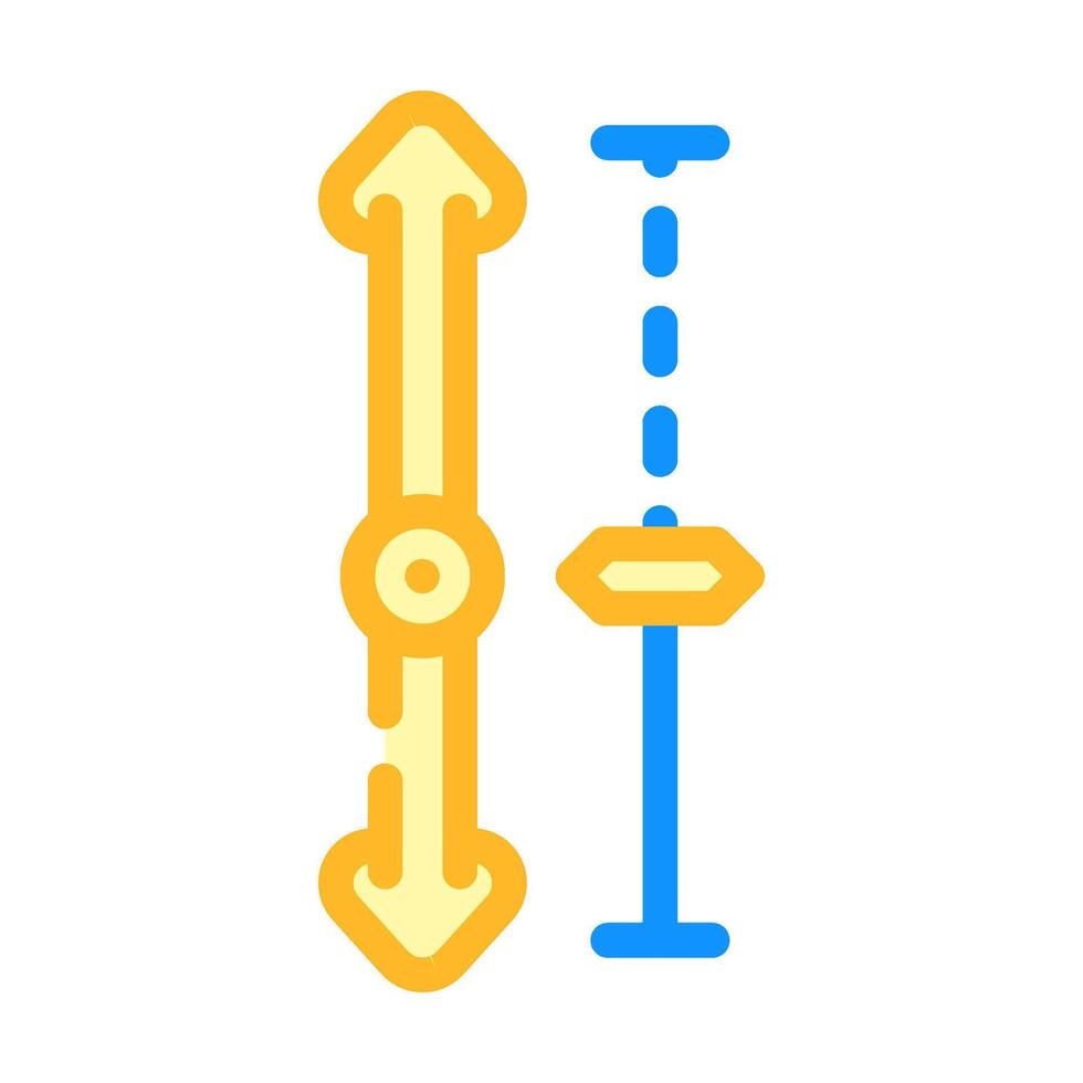 adjustable height color icon illustration vector