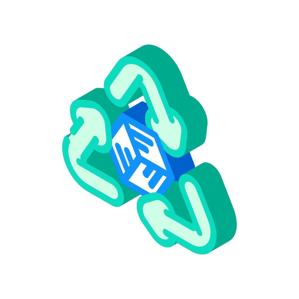 reusable isometric icon illustration vector