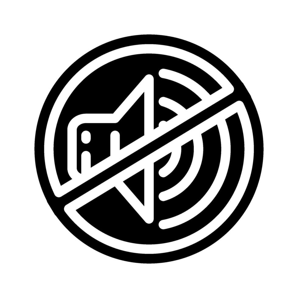 noise reduction glyph icon illustration vector