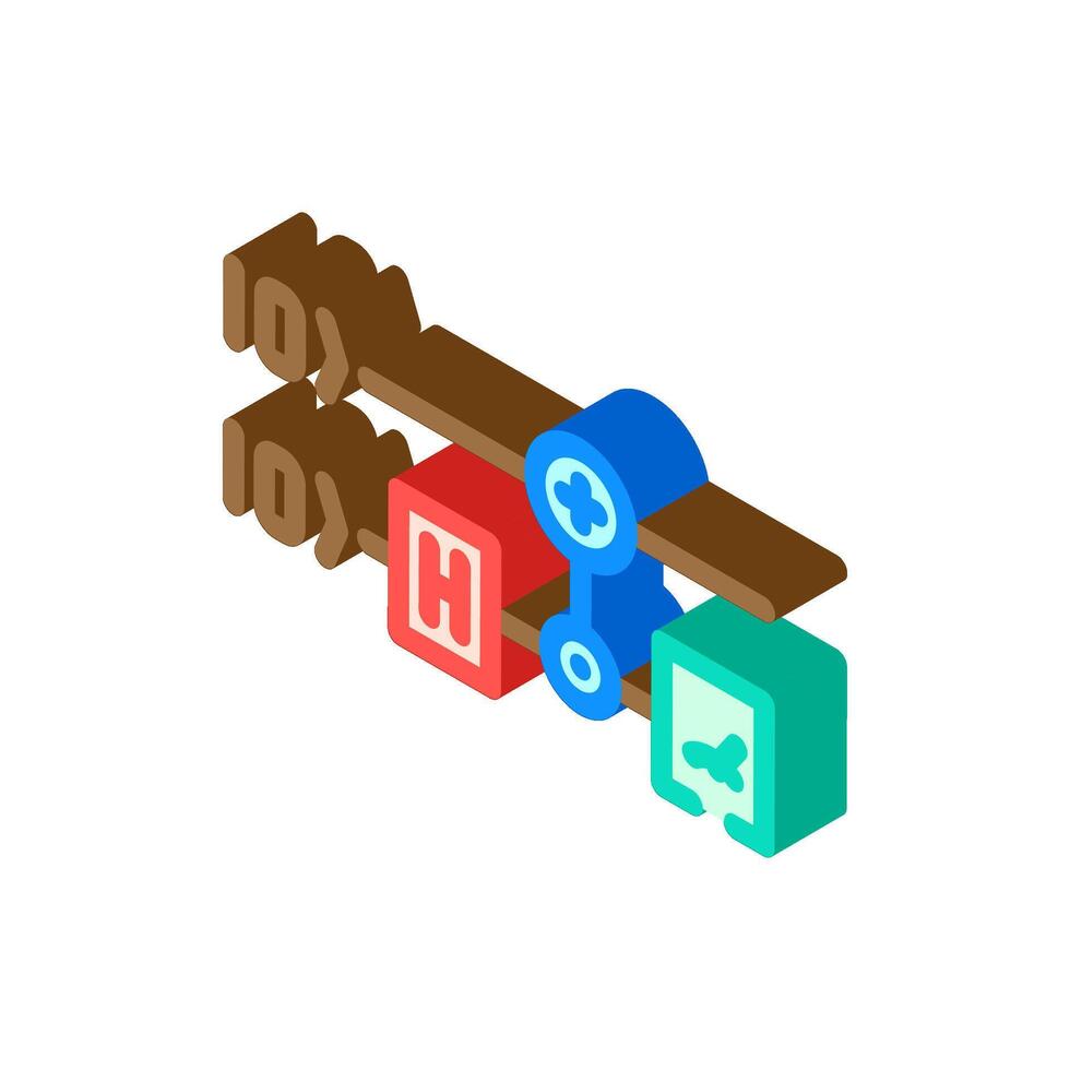 gates diagram quantum computer isometric icon illustration vector