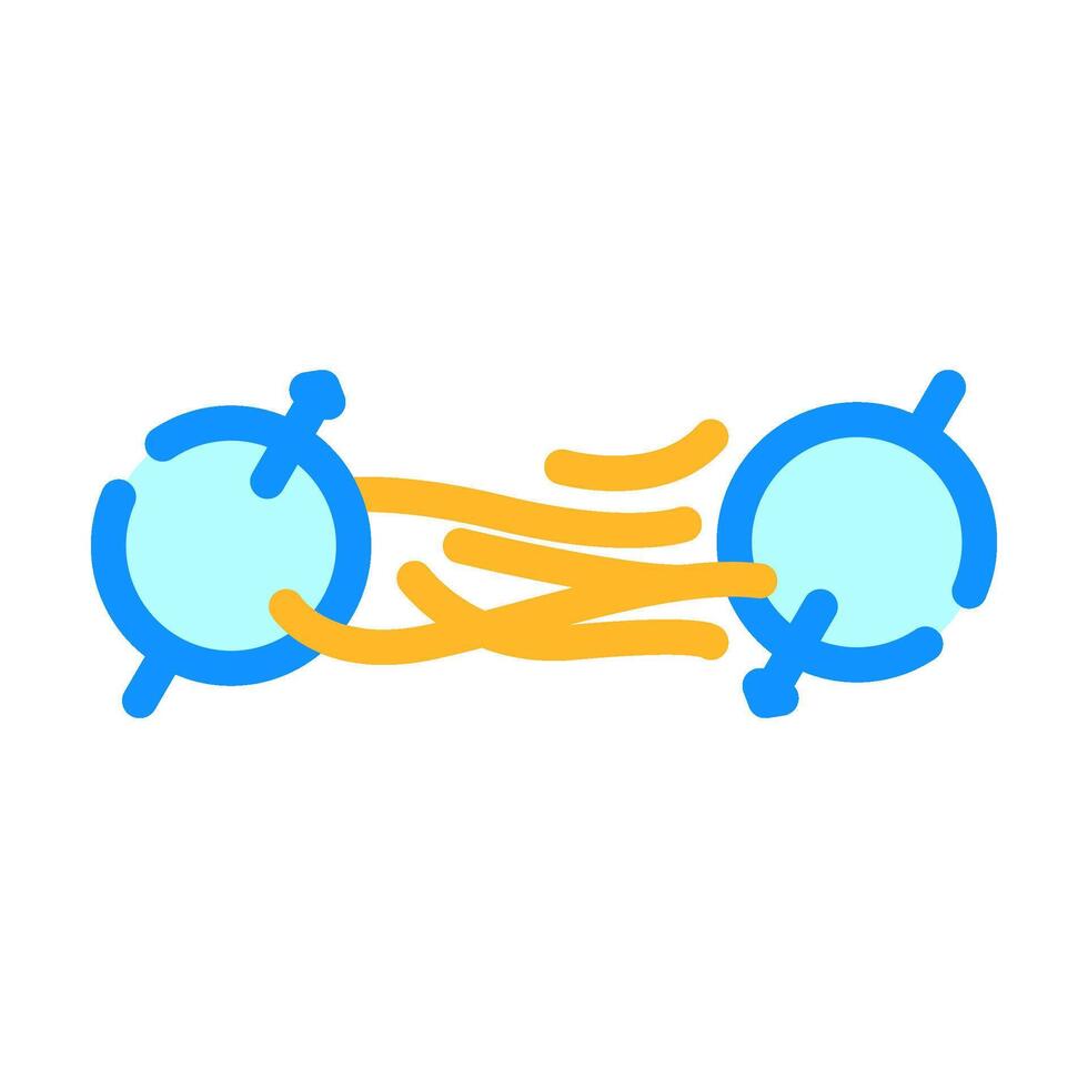 teleportation quantum computer color icon illustration vector