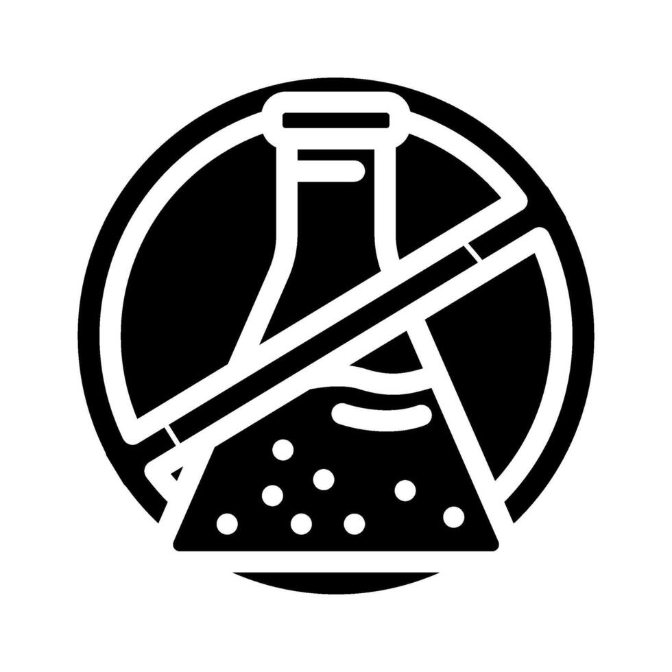 chemical free glyph icon object vector