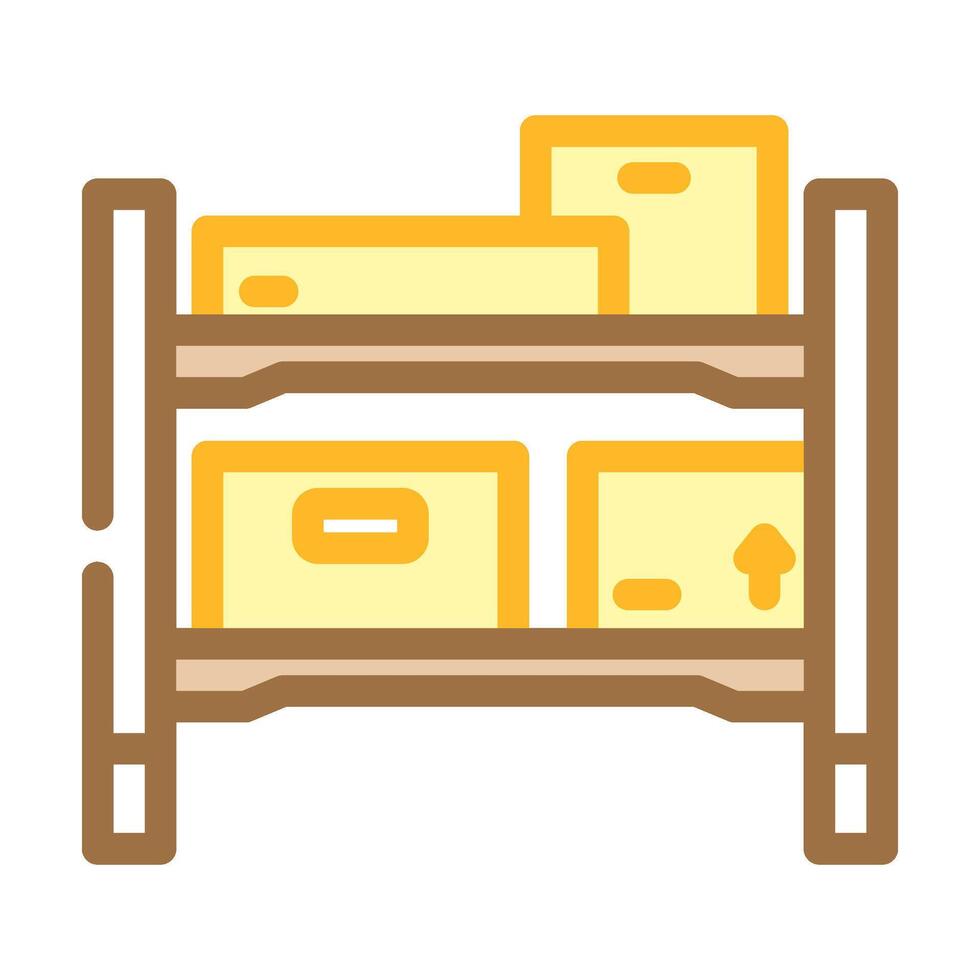 built storage color icon object vector