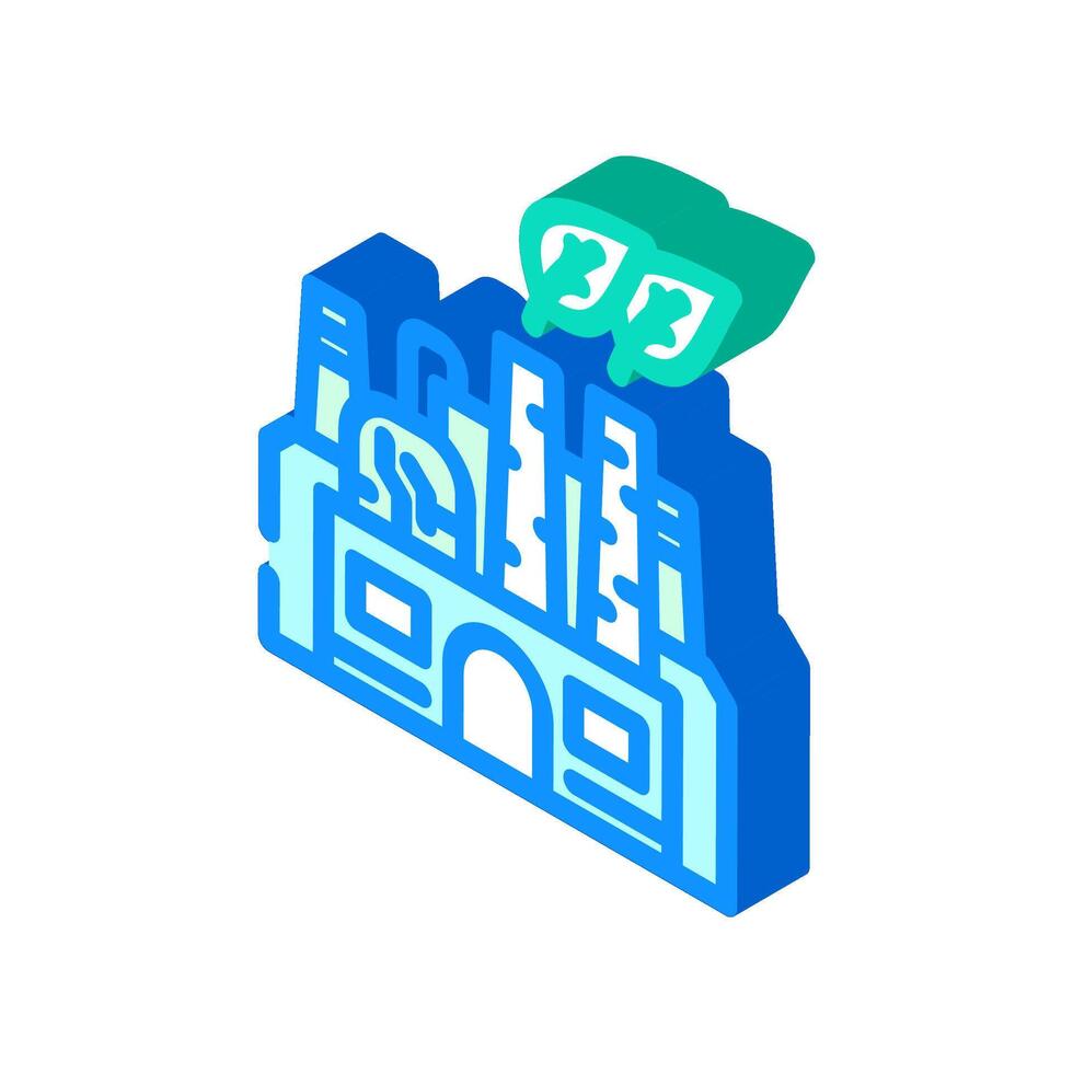 sustainable sourcing isometric icon symbol vector