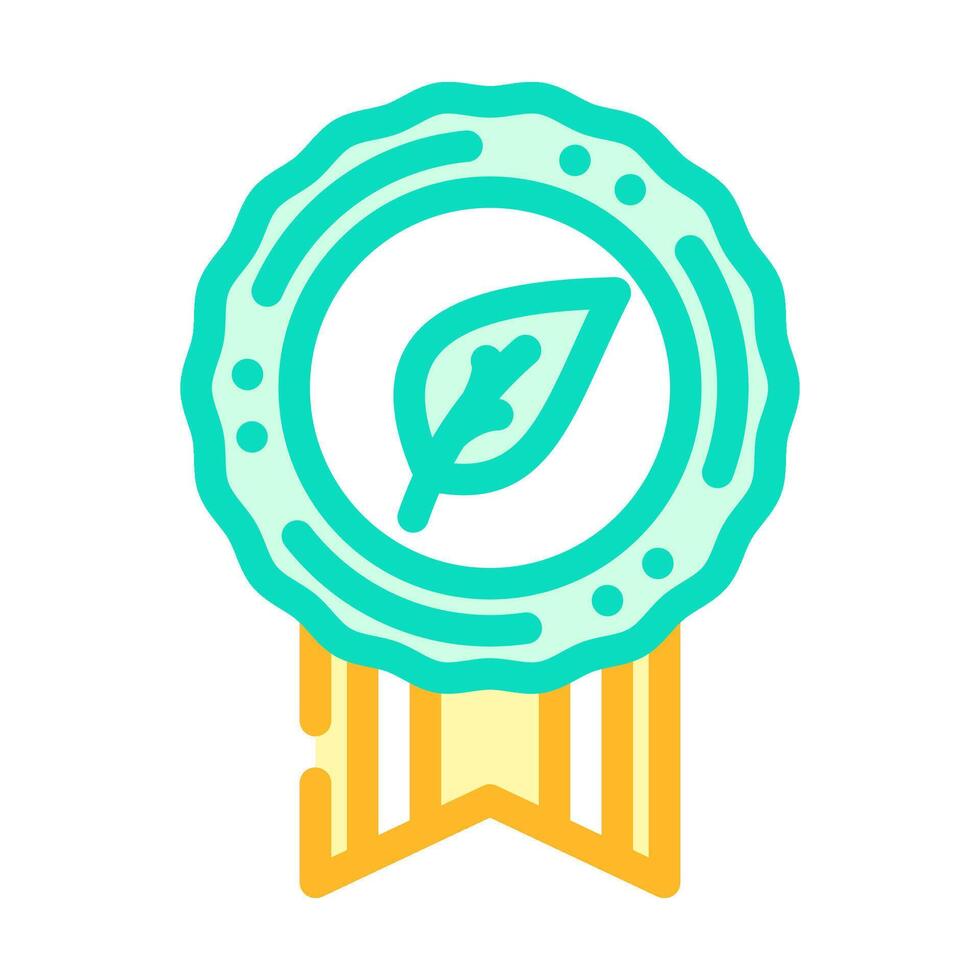 eco certified color icon object vector