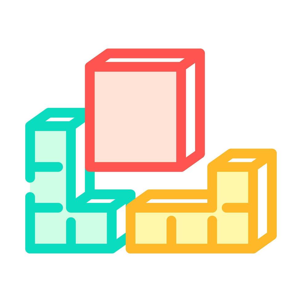 modular components color icon illustration vector