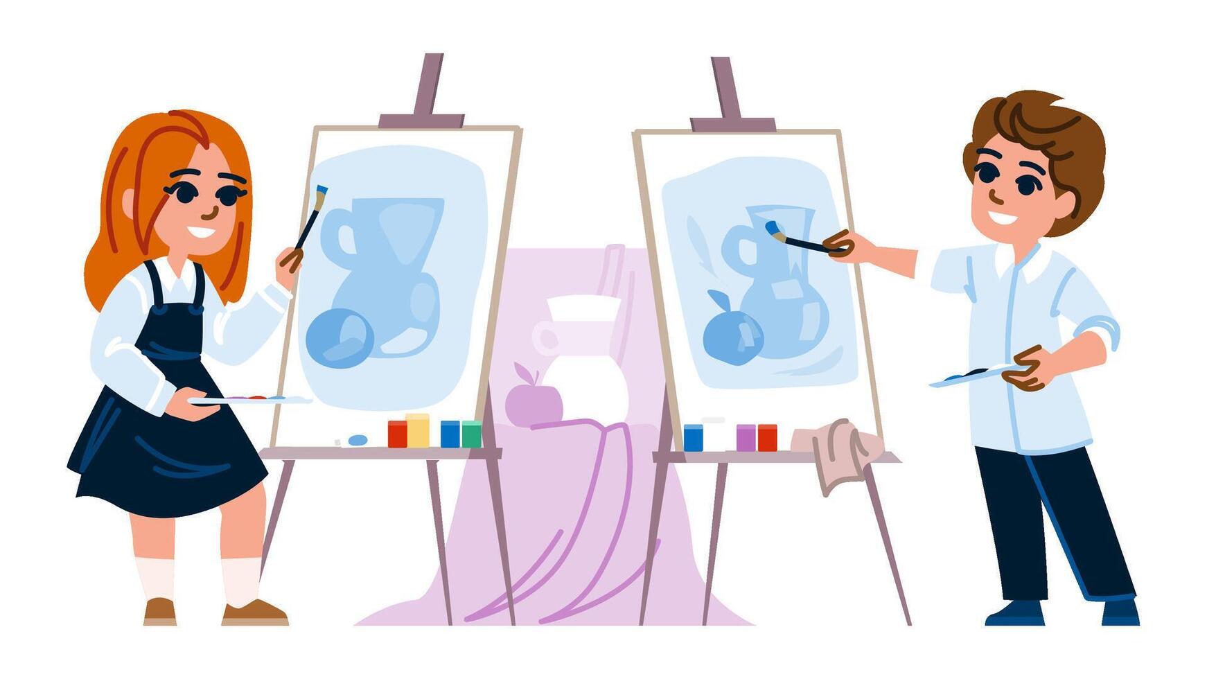 drawing art school education vector