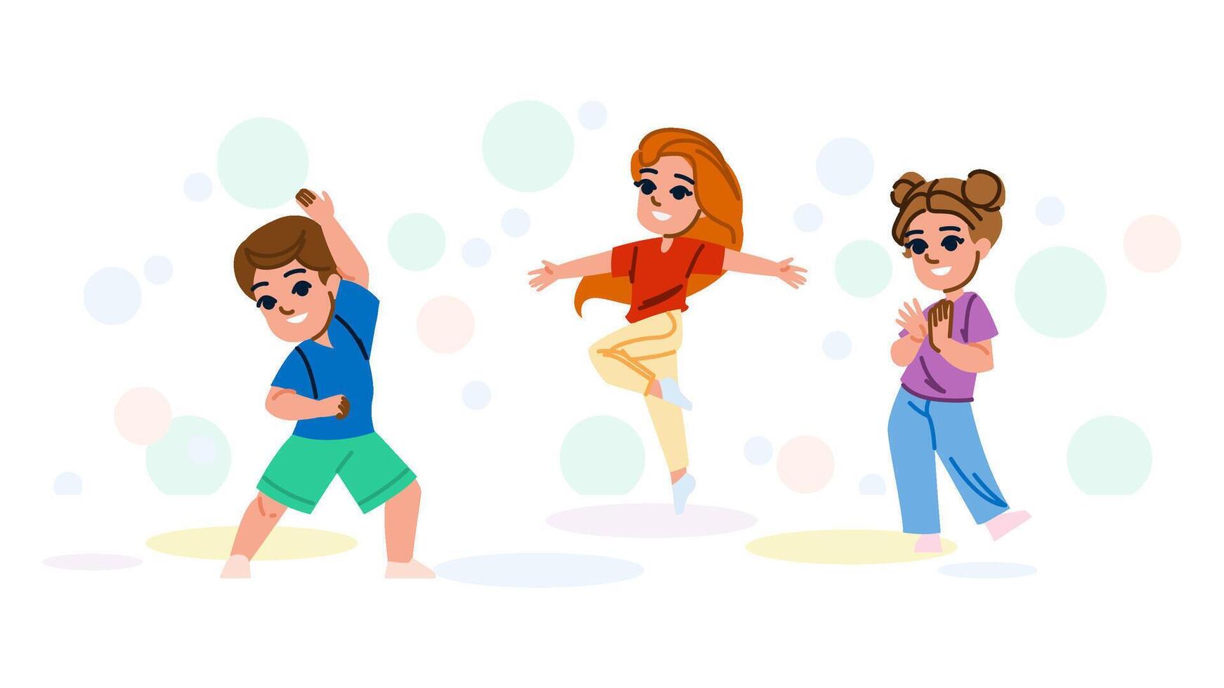 ballet dancing hobby kid vector