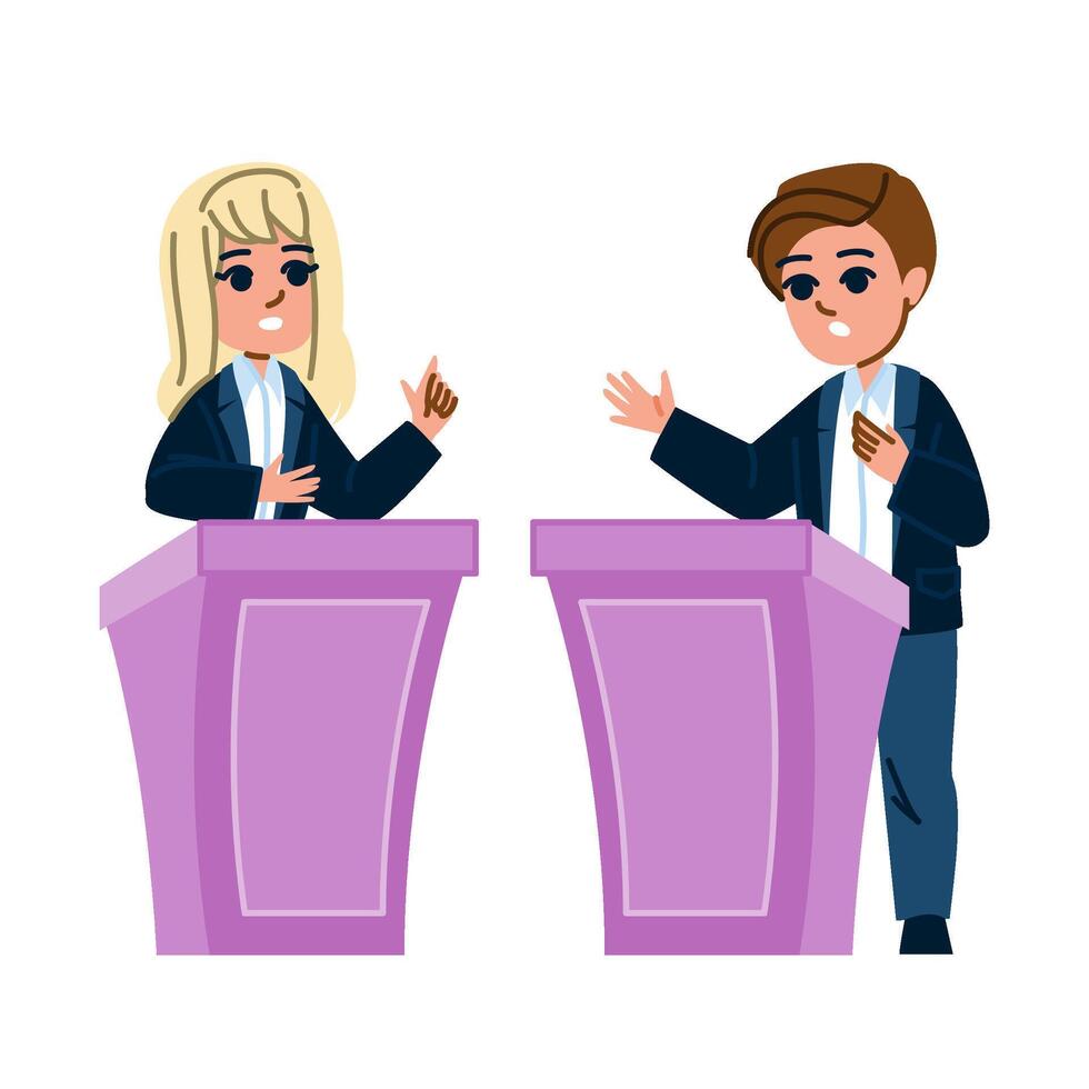 rhetoric speech and debate school education vector