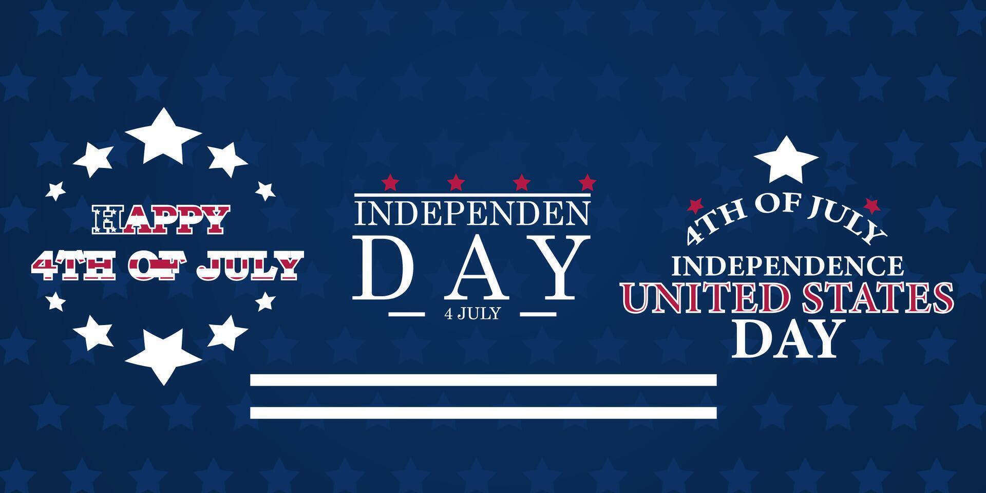 Independence Day 4th of July USA Background Template vector