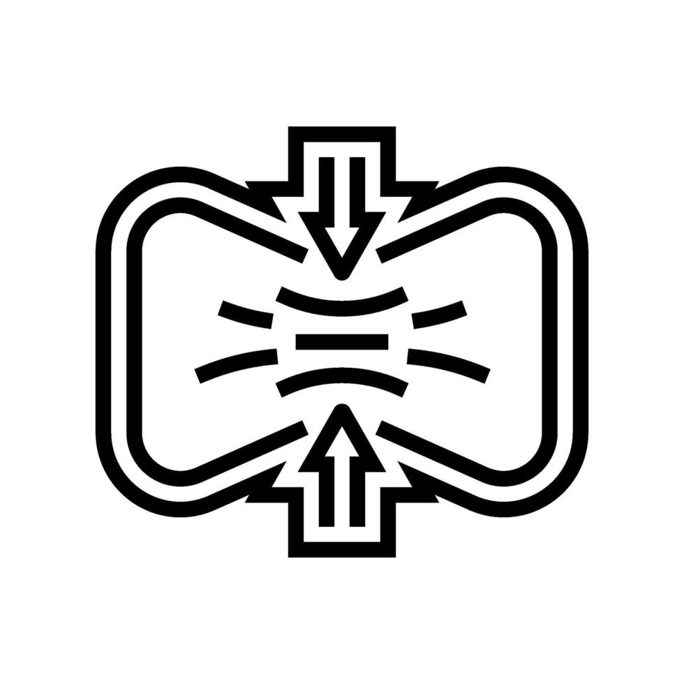 flexible material line icon illustration vector