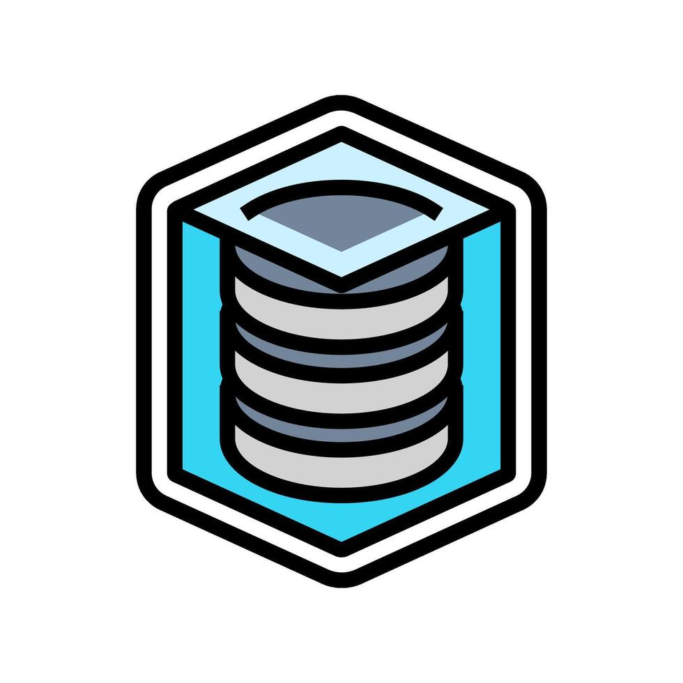built storage color icon symbol vector