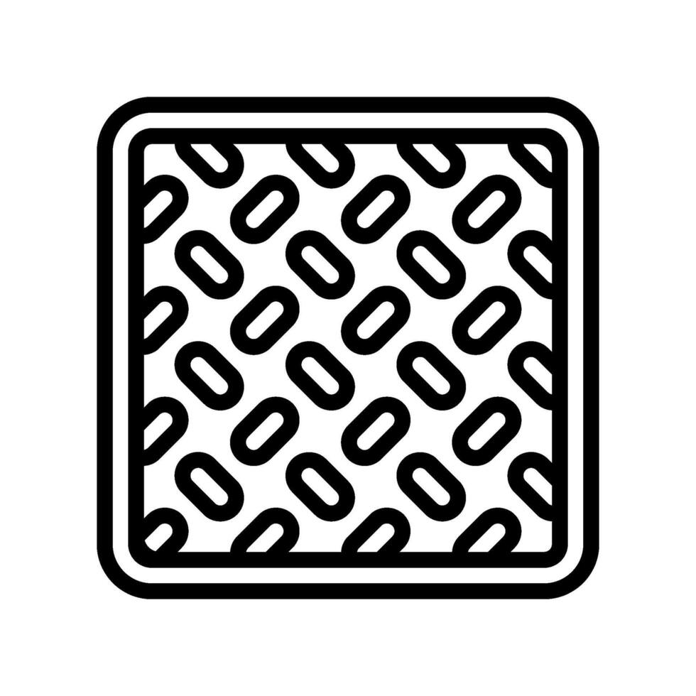 non slip grip line icon object vector
