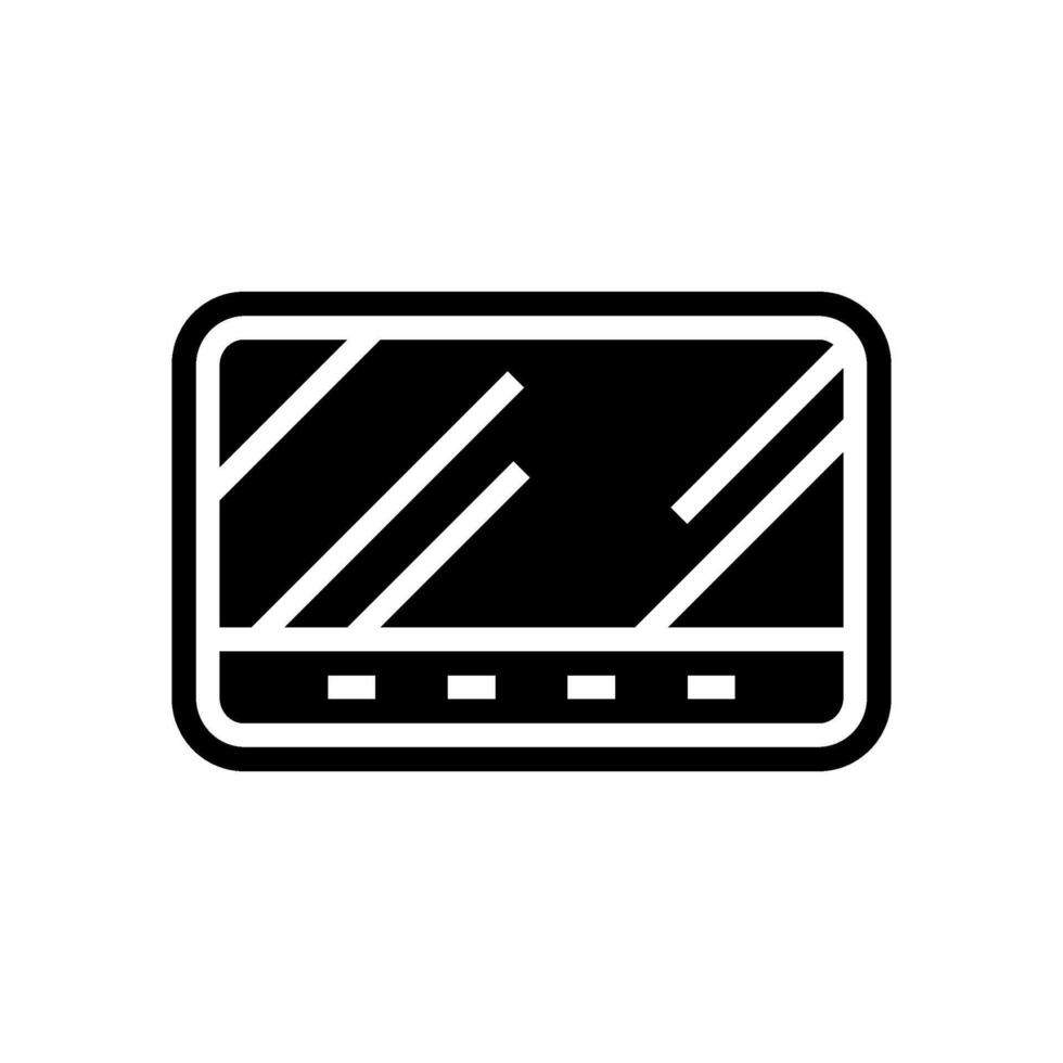 digital display glyph icon illustration vector