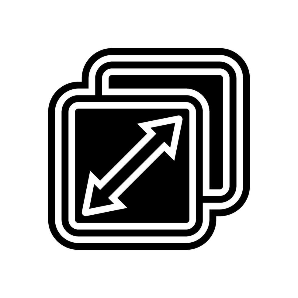 universal fit glyph icon item vector
