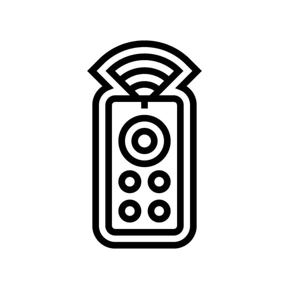 remote control line icon symbol vector
