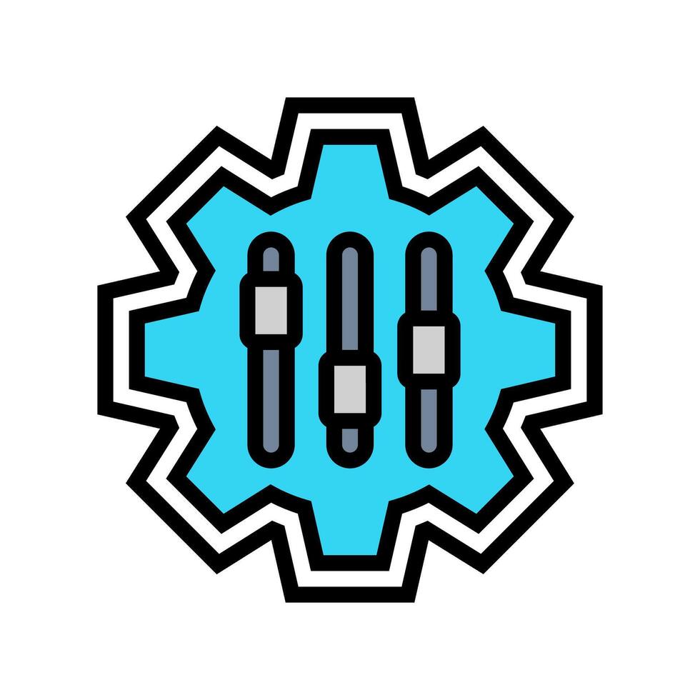 customizable features color icon illustration vector