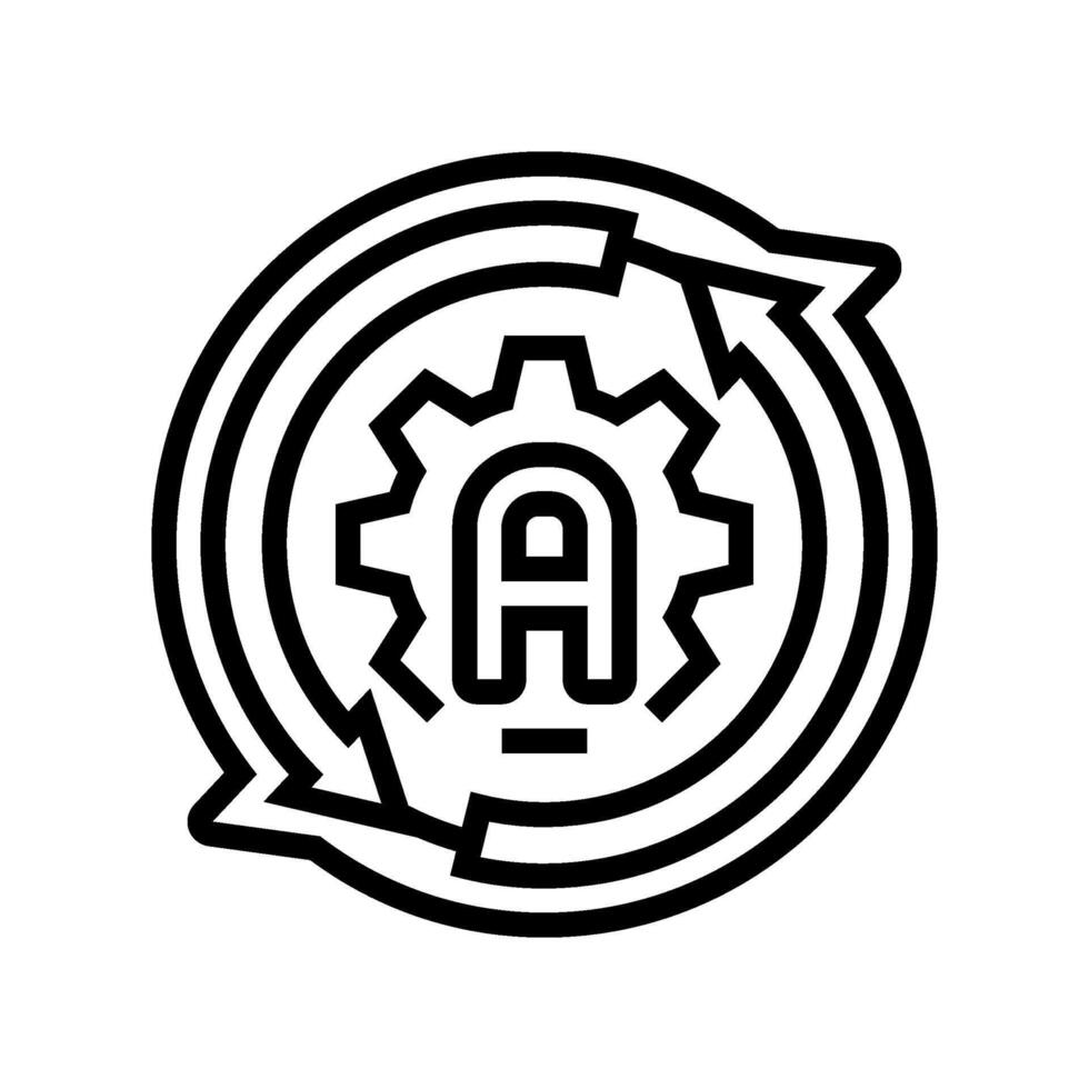auto adjust feature line icon item vector