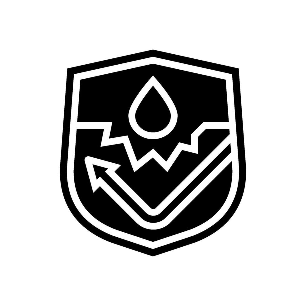 rust resistant glyph icon symbol vector