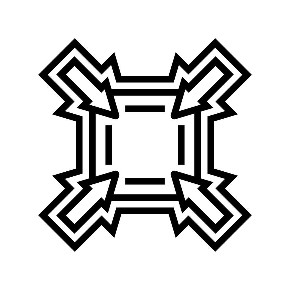 compact size line icon symbol vector