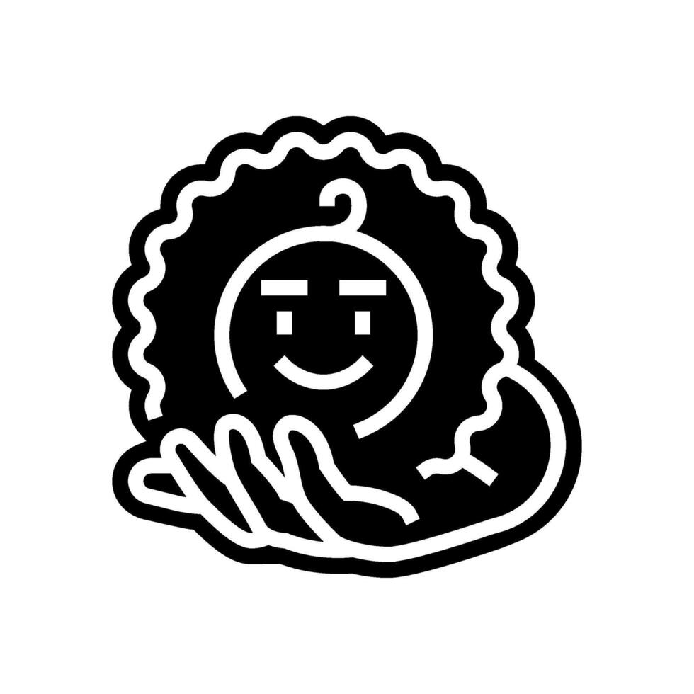 child safe glyph icon illustration vector