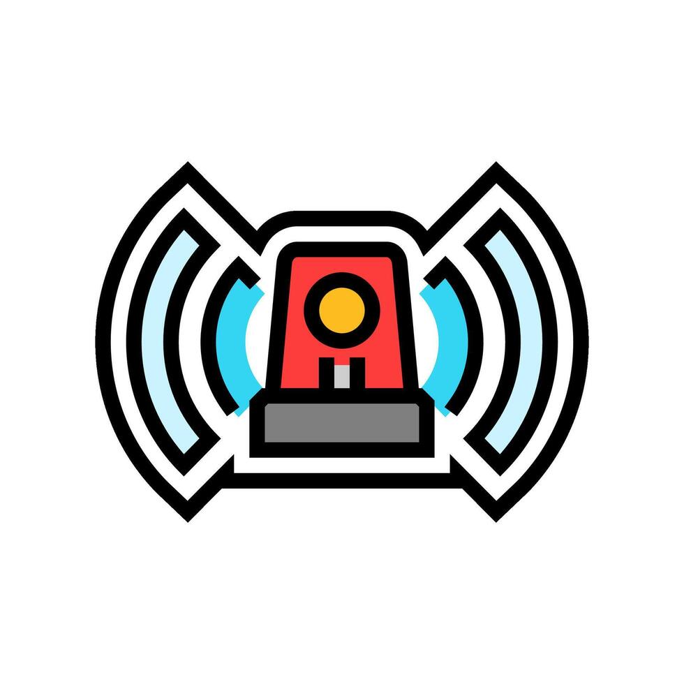 built alarm color icon symbol vector