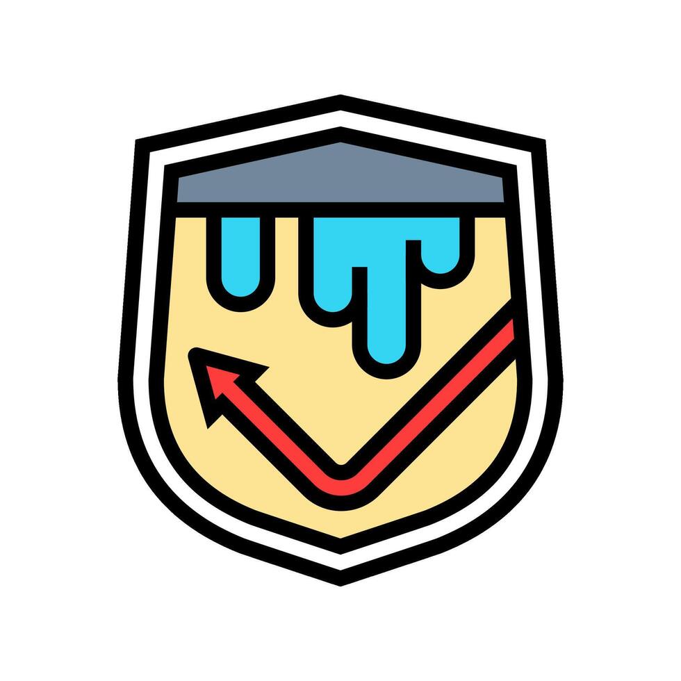 leak proof design color icon illustration vector