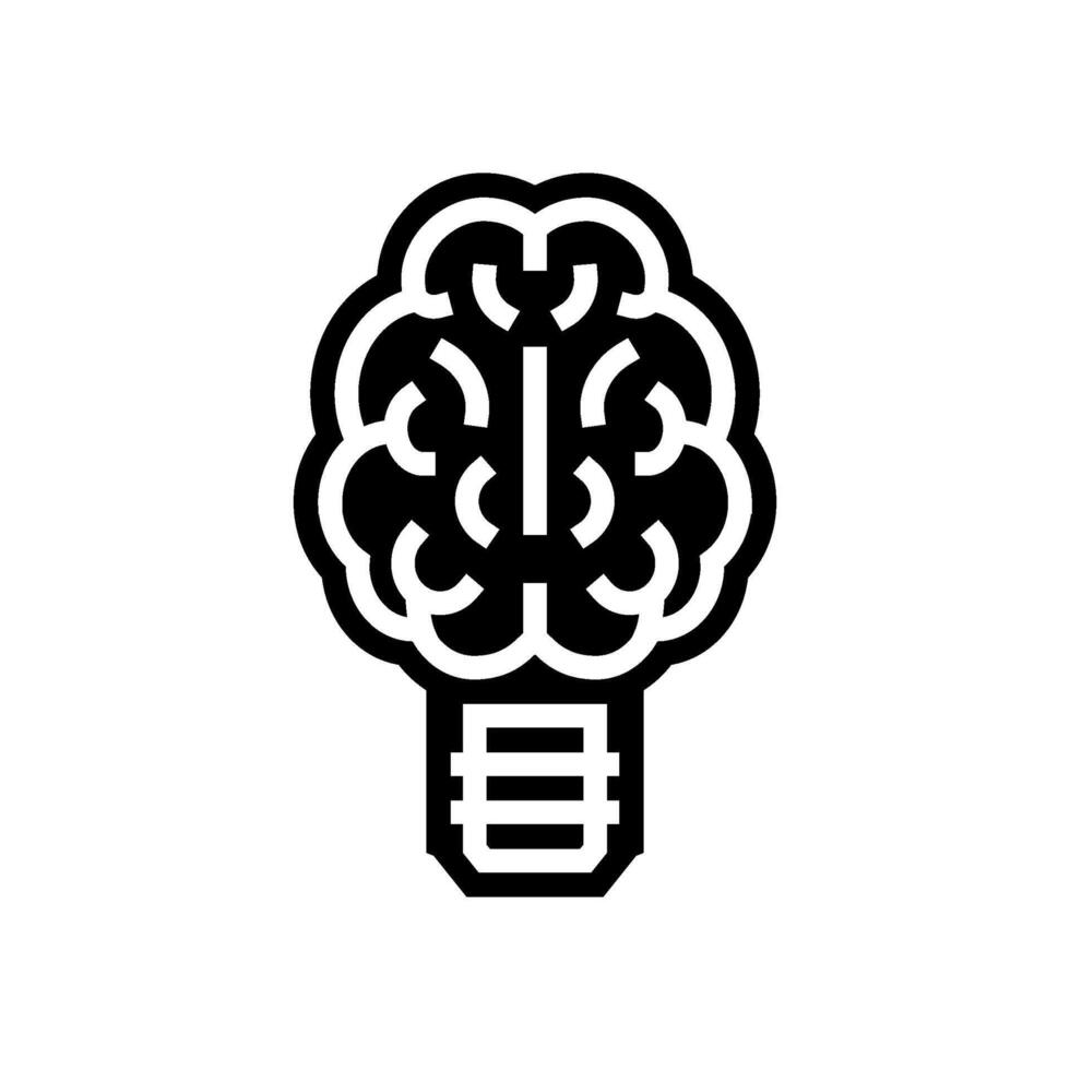 intelligent design glyph icon illustration vector