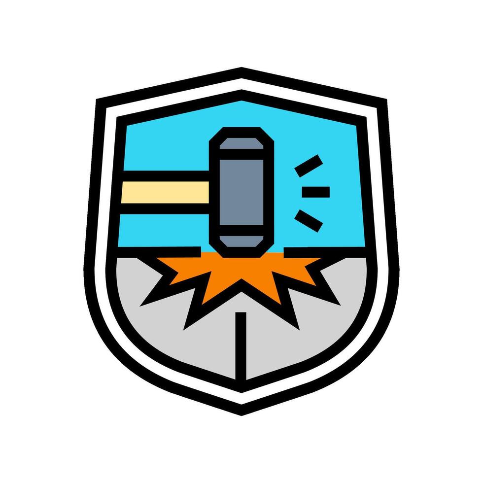 impact resistant color icon illustration vector
