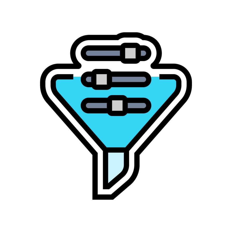 built filter color icon illustration vector