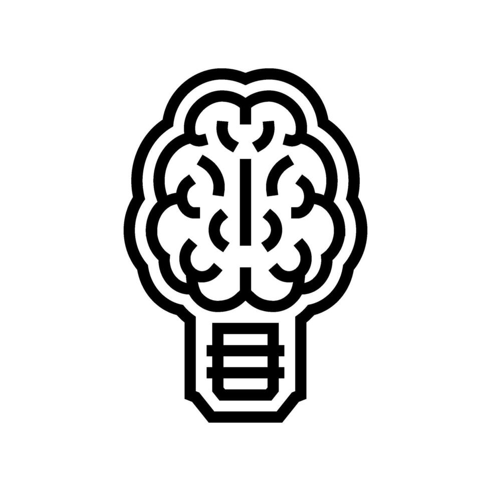 intelligent design line icon illustration vector