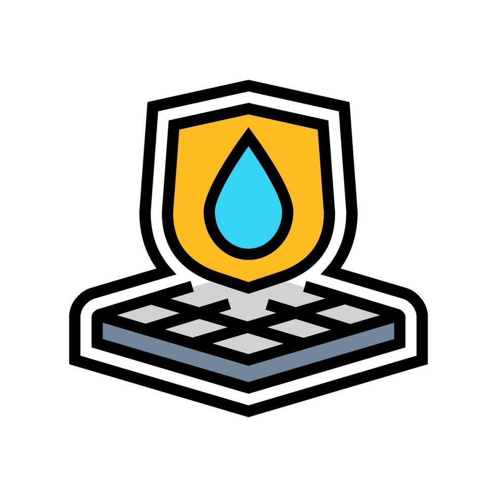 weatherproof color icon illustration vector
