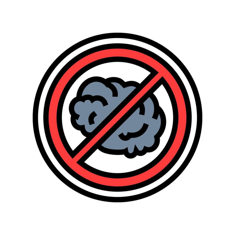zero emission use color icon illustration vector