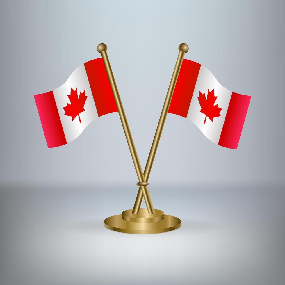 Canada table flag vector