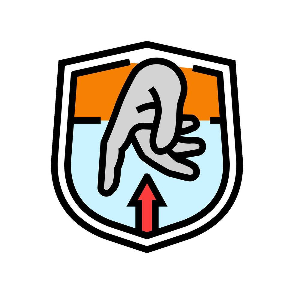 anti fingerprint color icon illustration vector