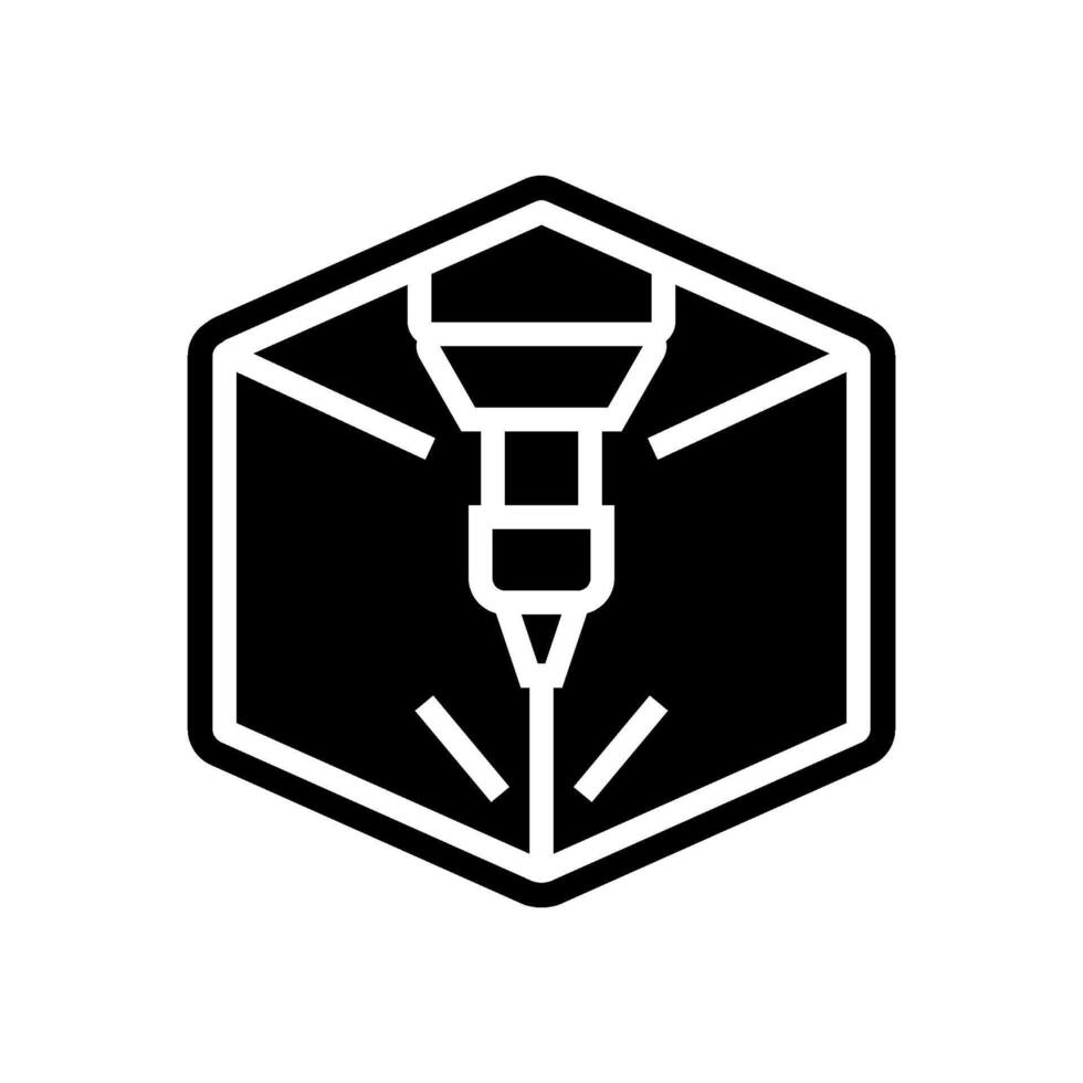 custom engravable glyph icon illustration vector