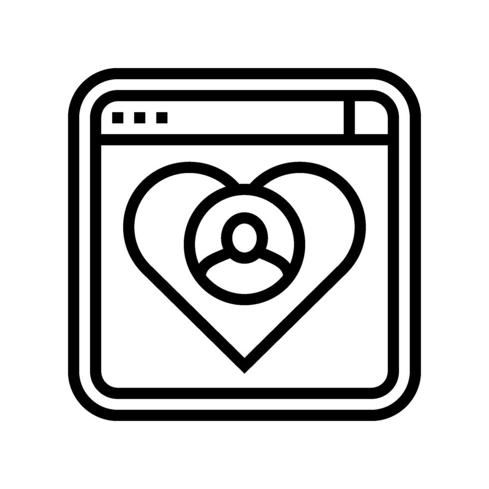 user friendly interface line icon illustration vector