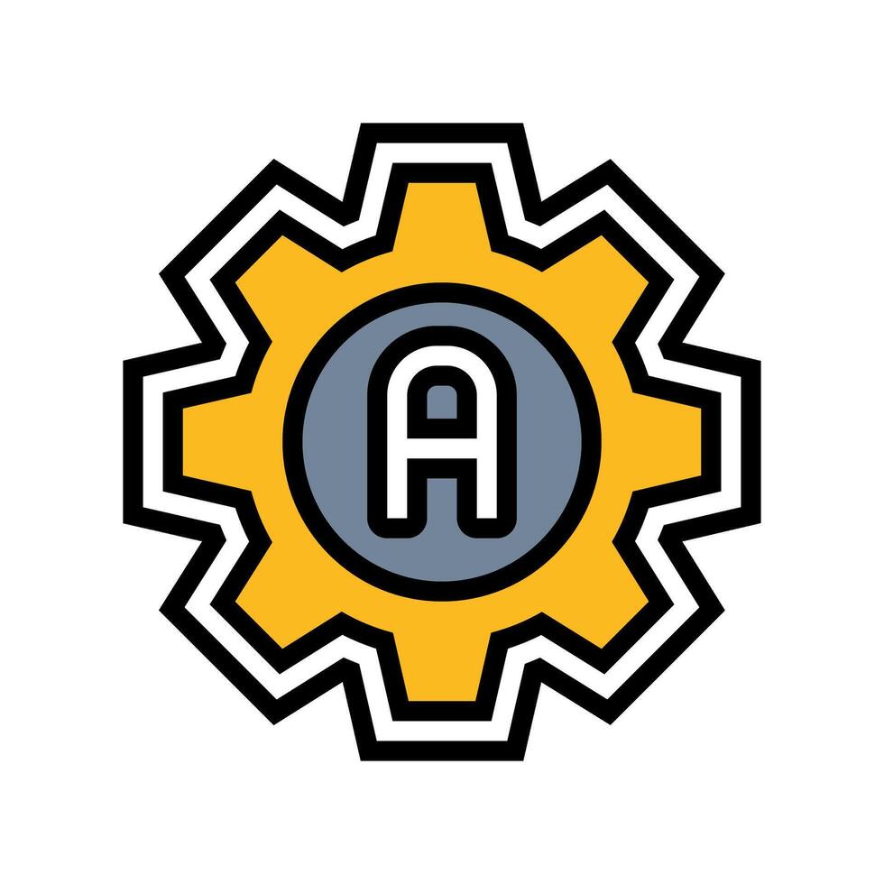 auto adjust feature color icon illustration vector