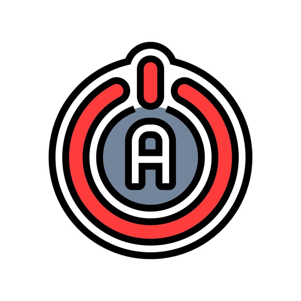 auto shut off color icon illustration vector