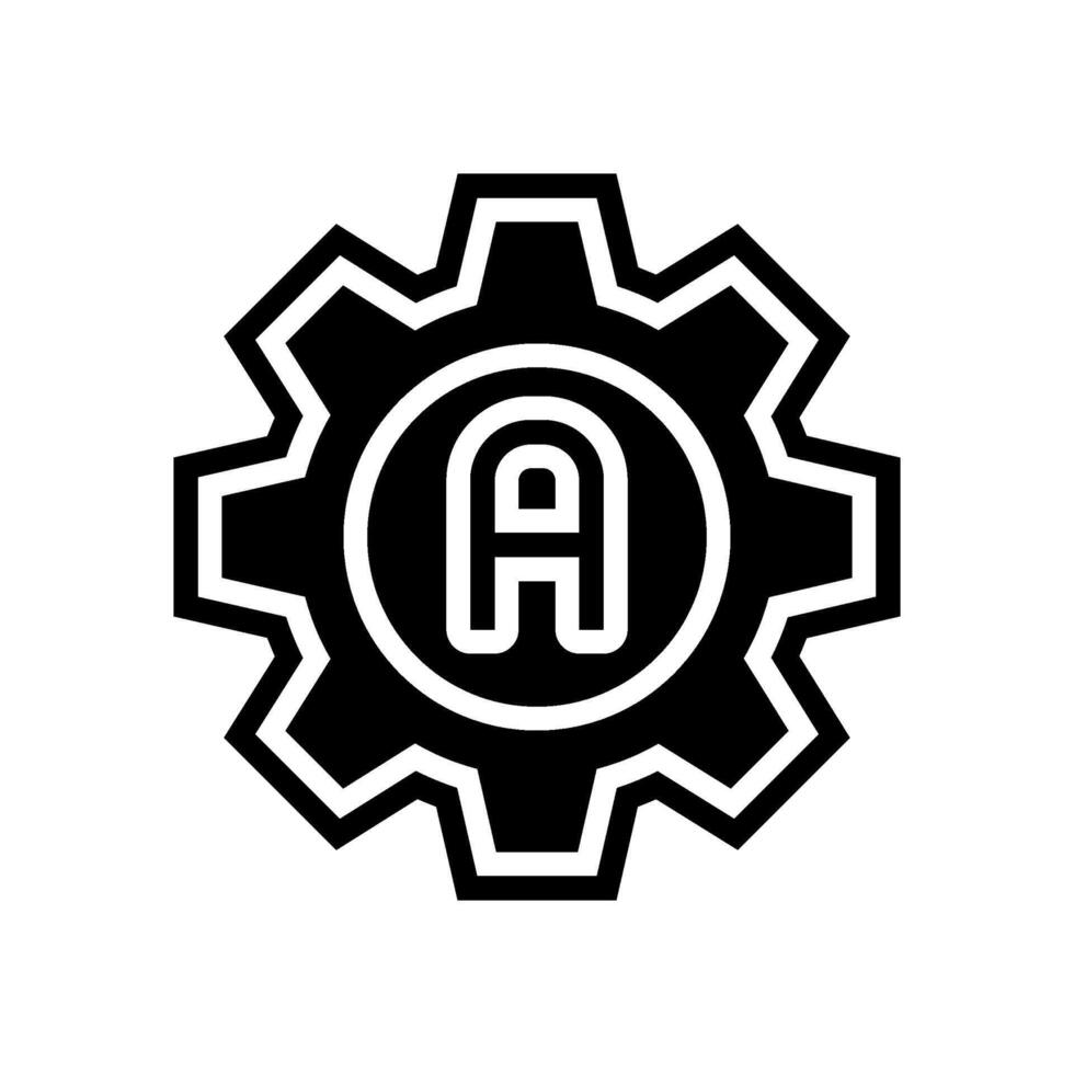 auto adjust feature glyph icon illustration vector