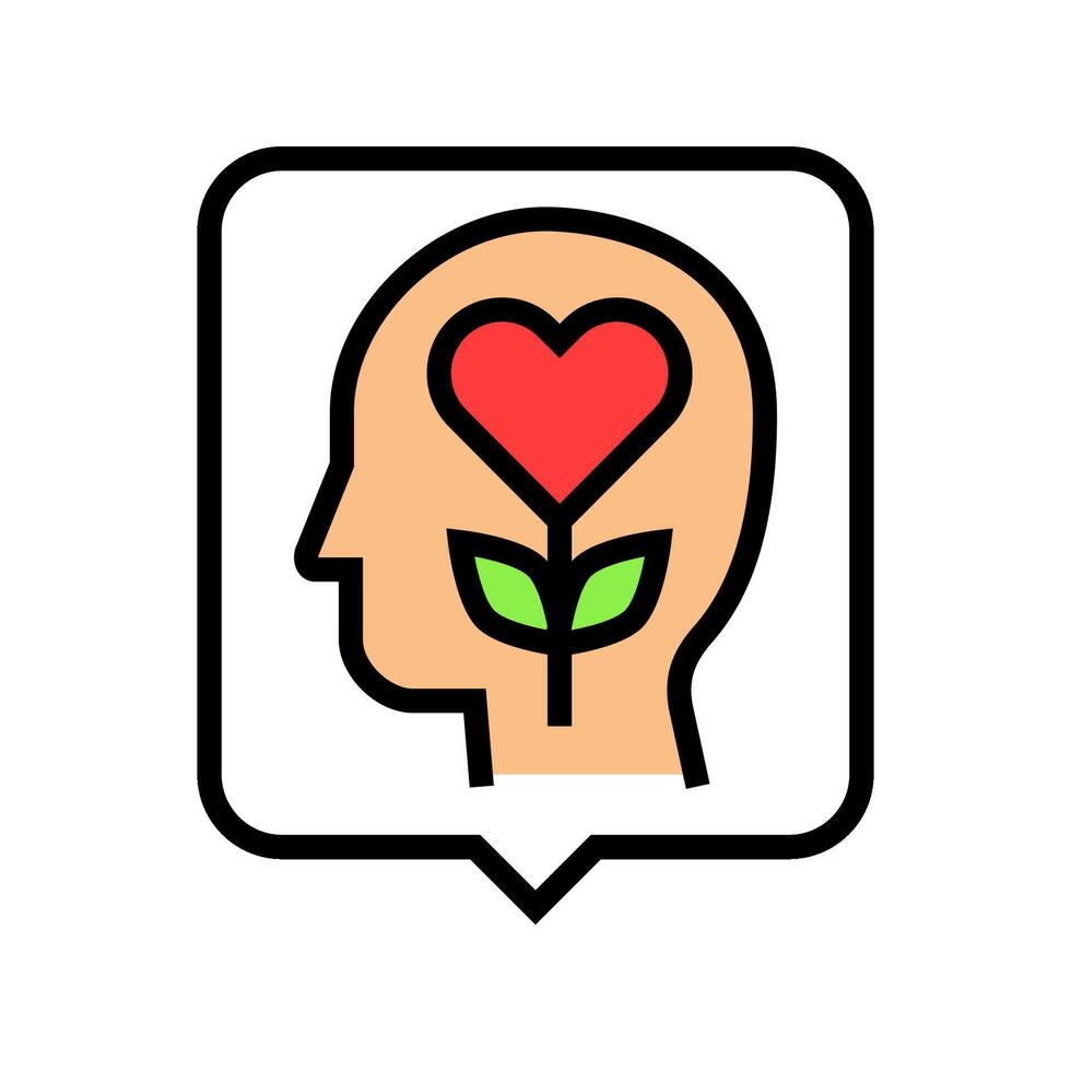 mental health services color icon illustration vector