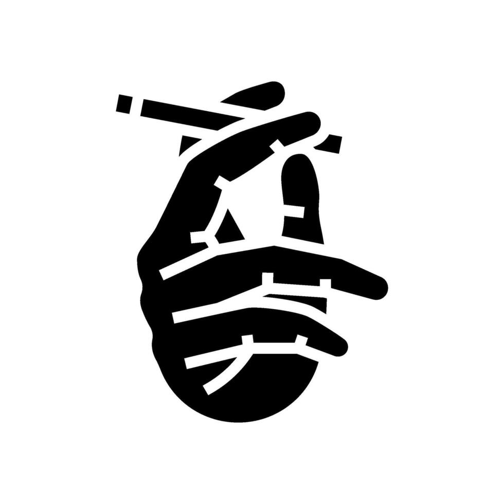 smoking prevalence glyph icon illustration vector