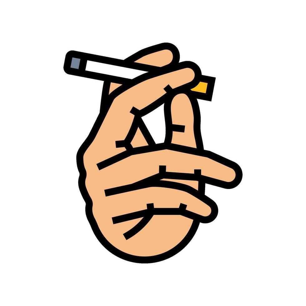 smoking prevalence color icon illustration vector